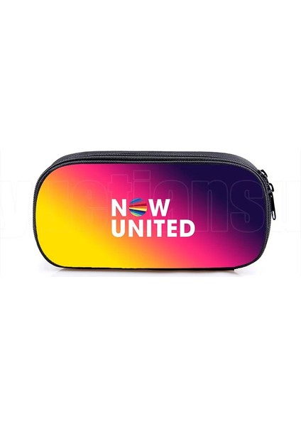 B10 Stili Fashion Now United Kalem Kutusu 3D Nu Takımı Makyaj Çantası Basılı Okul Malzemeleri Kozmetik Çantaları Kılıf Fermuar Kılıfı Şimdi United Mochila (Yurt Dışından)