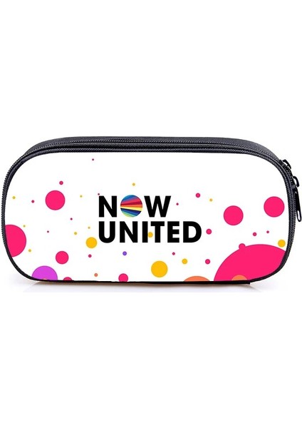 B10 Stili Fashion Now United Kalem Kutusu 3D Nu Takımı Makyaj Çantası Basılı Okul Malzemeleri Kozmetik Çantaları Kılıf Fermuar Kılıfı Şimdi United Mochila (Yurt Dışından)