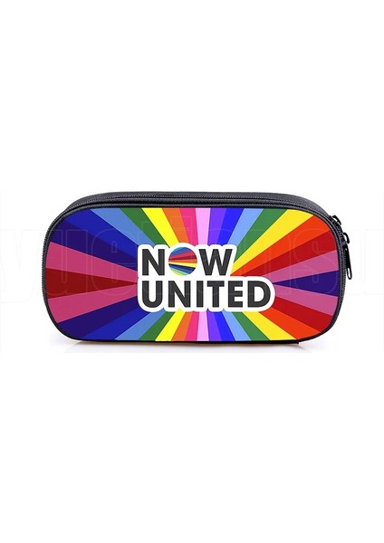 B10 Stili Fashion Now United Kalem Kutusu 3D Nu Takımı Makyaj Çantası Basılı Okul Malzemeleri Kozmetik Çantaları Kılıf Fermuar Kılıfı Şimdi United Mochila (Yurt Dışından)