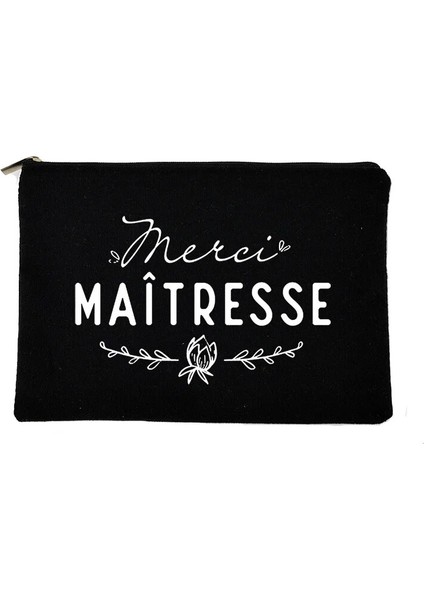 W01363-TBBK-D Stili Fransız Baskı Makyaj Çantaları Kadın Kozmetik Çantası Seyahat Tuvalet Organizatör Kadın Depolama Makyaj Çantaları Kalem Çantası Öğretmen Hediyeleri (Yurt Dışından)