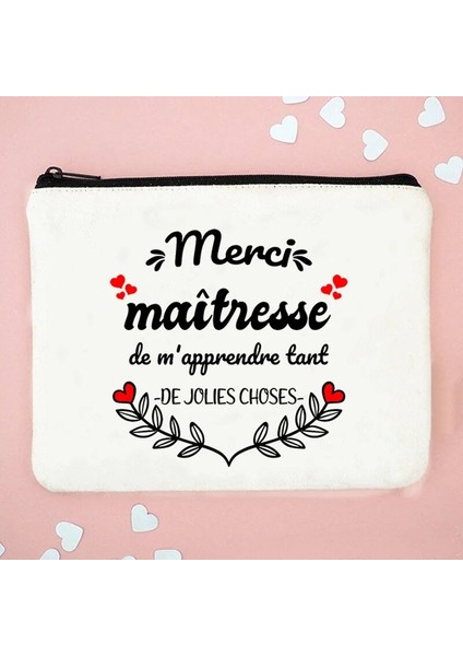 W01357TBWH-D Stili Fransız Baskı Makyaj Çantaları Kadın Kozmetik Çantası Seyahat Tuvalet Organizatör Kadın Depolama Makyaj Çantaları Kalem Çantası Öğretmen Hediyeleri (Yurt Dışından) modelleri