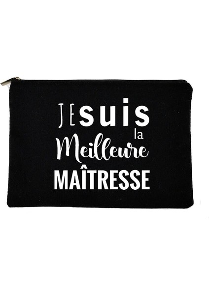 W01352-TBBK-D Stili Fransız Baskı Makyaj Çantaları Kadın Kozmetik Çantası Seyahat Tuvalet Organizatör Kadın Depolama Makyaj Çantaları Kalem Çantası Öğretmen Hediyeleri (Yurt Dışından)