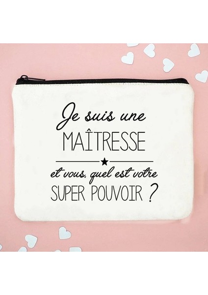 W01362-TBWH-D Stili Fransız Baskı Makyaj Çantaları Kadın Kozmetik Çantası Seyahat Tuvalet Organizatör Kadın Depolama Makyaj Çantaları Kalem Çantası Öğretmen Hediyeleri (Yurt Dışından) indirimleri