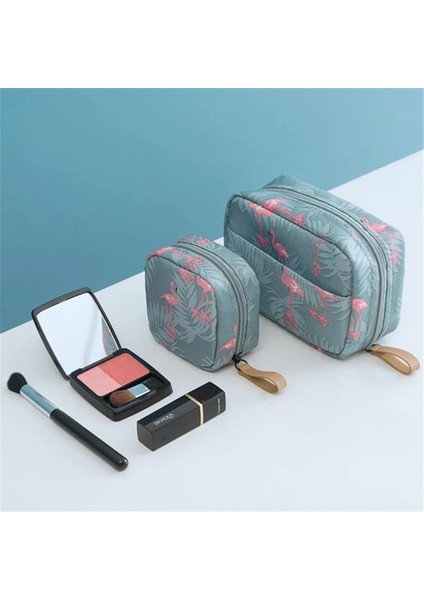 Kırmızı S Tarzı Mini Kozmetik Çantası Flamingo Düz Renk Seyahat Tuvalet Saklama Çantası Kaktüs Güzellik Su Geçirmez Makyaj Çantası Kozmetik Çantası Organizatör (Yurt Dışından) fırsatları