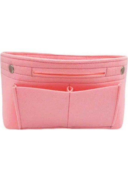 Pembe Tarzı L Beden 1 Adet Keçe Kumaş Kozmetik Çantası Seyahat Işlevli Çanta Kozmetik Organizatör Çanta Eklemek Çanta Keçe Kumaş Saklama Kılıfı Ca (Yurt Dışından)
