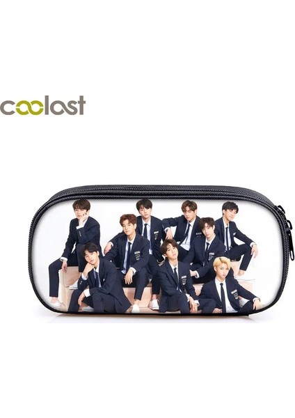 QBBSTRAYS13 Stili Kpop Kaçak Çocuklar Kalem Çantası Kadın Makyaj Çantası Başıboş Çocuklar Mınho Jısung Woojın Changbın Felıx Genç Kalem Kutusu Kozmetik Kılıfları (Yurt Dışından)