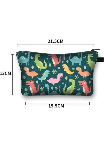 SHZBLONG21 Stili Karikatür Dinozor Kozmetik Çantası Kadın Makyaj Seyahat Çantaları Bayanlar Kozmetik Çantası Kızlar Kawaii Makyaj Organizatör Kutusu (Yurt Dışından) indirimleri