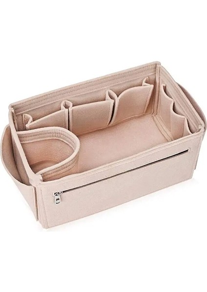 30X16X16CM Tarzı Makyaj Organizatör Keçe Kumaş Çanta Organizatör Ekleme Çanta Seyahat Iç Çanta Taşınabilir Kozmetik Çantaları Speedy Neverfull Uyar (Yurt Dışından)