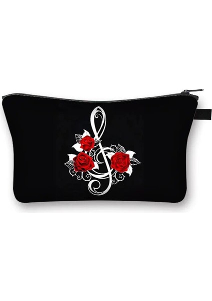 SHZBMUSNO01CW Stili Gül Leopar Dudaklar Kozmetik Durumda Kadın Moda Makyaj Çantası Bayanlar Tuvalet Çantası Ruj Organizatör Fermuar Kılıfı Kadın Makyaj Çantaları (Yurt Dışından)
