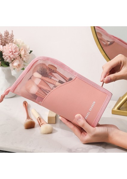 Pembe Stil Purdored Kadınlar Leopar Makyaj Fırça Çantası Fermuar Temizle Standı Kozmetik Çantası Seyahat Makyaj Fırçası Tutucu Organizatör Tuvalet Çantası (Yurt Dışından) fiyatları