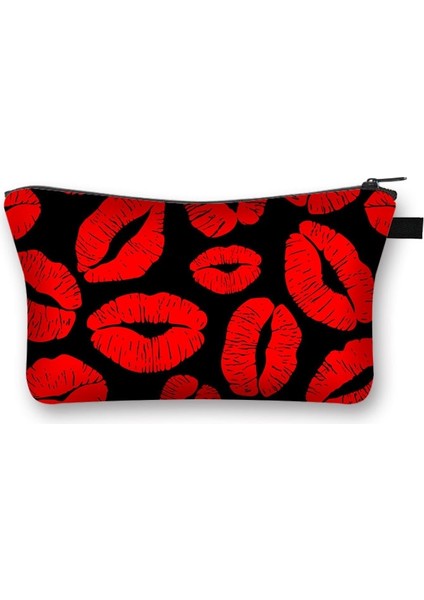 SHZBMANDALA10 Tarzı Gül Leopar Dudaklar Kozmetik Durumda Kadın Moda Makyaj Çantası Bayanlar Tuvalet Çantası Ruj Organizatör Fermuar Kılıfı Kadın Makyaj Çantaları (Yurt Dışından) modelleri