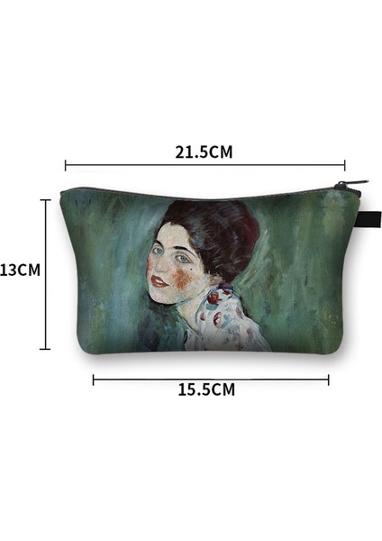 SHZBMONET07 Stili Yıldızlı Gece K Nilüfer Boyama Kozmetik Çantası Van Gogh Gustav Klimt Monet Kadın Makyaj Çantası Bayanlar Kozmetik Çantası (Yurt Dışından) fiyatları