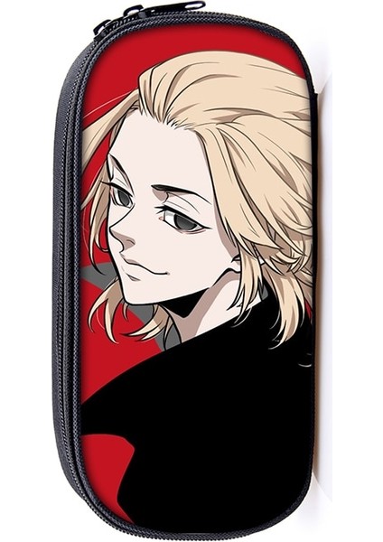 DQBBDJFCZ24W Stili Anime Tokyo Revengers Kalem Çantası Bayanlar Tuval Yoshiro Sagano Makyaj Çantaları Taşınabilir Kalem Kutusu Çocuk Okul Malzemeleri Hediye (Yurt Dışından)
