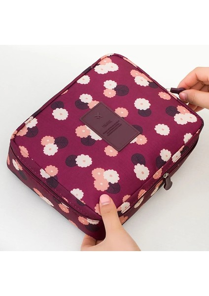 Leopar Tarzı Kadın Kozmetik Çantası Yüksek Li Makyaj Çantası Organizatör Seyahat Kozmetik Çantası Kadın Depolama Tuvalet Çantası (Yurt Dışından) indirimleri