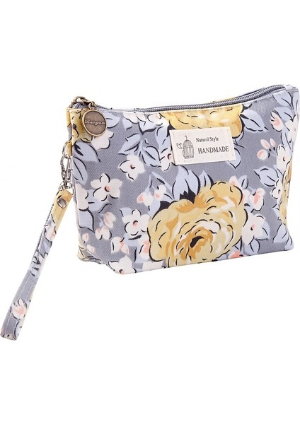 Soluk Mavi Kuş Stili Fudeam Polyester Gül Çiçek Kuş Desen Kadın Kozmetik Çantası Tuvalet Eşyaları Depolama Organize Su Geçirmez Makyaj Çantası Taşınabilir Yıkama Torbası (Yurt Dışından) fiyatları