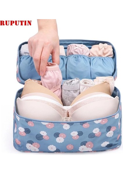 Lacivert Yıldız Stili Ruputın Yeni Seyahat Sutyen Çantası Iç Çamaşırı Organizatör Çantası Kozmetik Günlük Tuvalet Saklama Çantası Kadın Yüksek Li Yıkama Çantası Çantası (Yurt Dışından) fiyatları