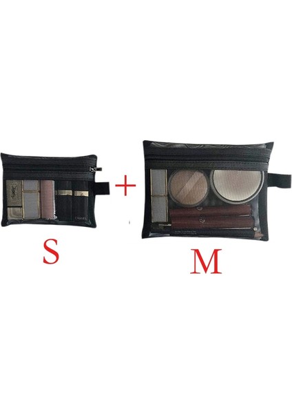 B Stili S ve M 1 Adet Stili Kadınlar Için Basit Moda Örgü Kozmetik Çantası Set Makyaj Çantası Ruj Çanta Seyahat Organizatör Makyaj Organizatör Kozmetik Kılıfı (Yurt Dışından) fiyatları