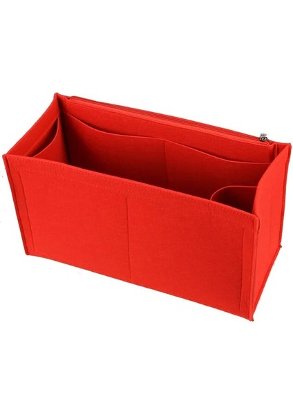 Stil 1 Kırmızı Stil 21X13X10CM Onthego Tote Uyar 3 mm Premium Keçe Ekleme Çanta Organizatör Kozmetik Çantası Çanta Şekillendirici Organizatör Seyahat Iç Çanta (Yurt Dışından)