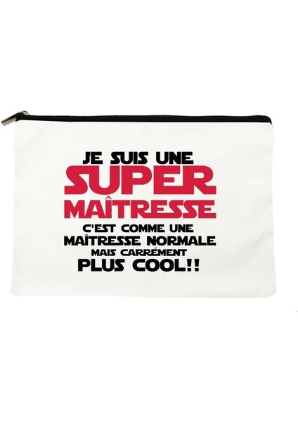 W01354-TBWH-D Stili Fransız Baskı Makyaj Çantaları Kadın Kozmetik Çantası Seyahat Tuvalet Organizatör Kadın Depolama Makyaj Çantaları Kalem Çantası Öğretmen Hediyeleri (Yurt Dışından)