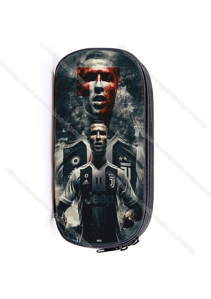 No.4 Tarzı Cristiano Ronald Büyük Kapasiteli Kalem Kutusu Cr7 Sevimli Kız Su Geçirmez Kalem Kutusu Kırtasiye Okula Geri Kalem Depolama (Yurt Dışından)