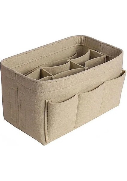 No.2 Tarzı 26X15X14CM Moda Kadın Çantası Kozmetik Çantaları ve Makyaj Organizatörü Çanta Için Keçe Takma Çanta Keçe Kumaş Iç Çanta Çeşitli Çantalara Uyar (Yurt Dışından)