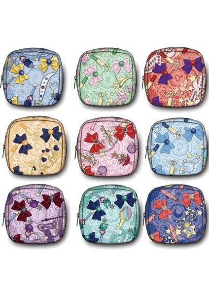 YMJHDJS01 Stili Moda Sihirli Değnek Ilmek Su Geçirmez Tampon Saklama Çantası Sevimli Hijyenik Ped Kılıfı Taşınabilir Makyaj Ruj Kozmetik Çantası (Yurt Dışından) fiyatları