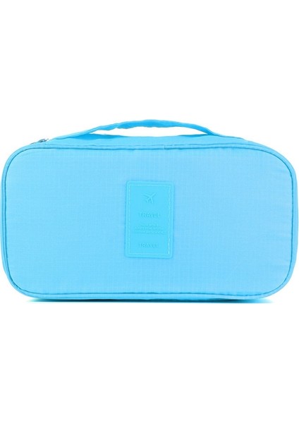 Gök Mavisi Bir Stil Yeni Seyahat Sutyen Çantası Iç Çamaşırı Organizatör Çantası Kozmetik Günlük Tuvalet Eşyaları Saklama Çantası Kadın Yüksek Li Yıkama Çantası Çantası (Yurt Dışından)