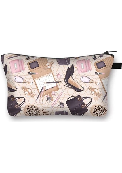 SHZBLIPS12 Stili Gül Leopar Dudaklar Kozmetik Durumda Kadın Moda Makyaj Çantası Bayanlar Tuvalet Çantası Ruj Organizatör Fermuar Kılıfı Kadın Makyaj Çantaları (Yurt Dışından)