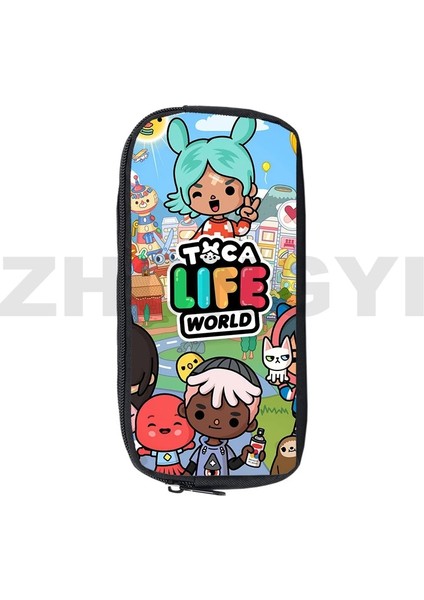 TOCA17 Stili Toca Boca Yaşam Dünya Oyunu Kalem Kutusu Anime Makyaj Kutusu Okul Malzemeleri Kırtasiye Depolama 3D Baskı Kılıfı Çanta Kozmetik Kılıfları (Yurt Dışından) fiyatları