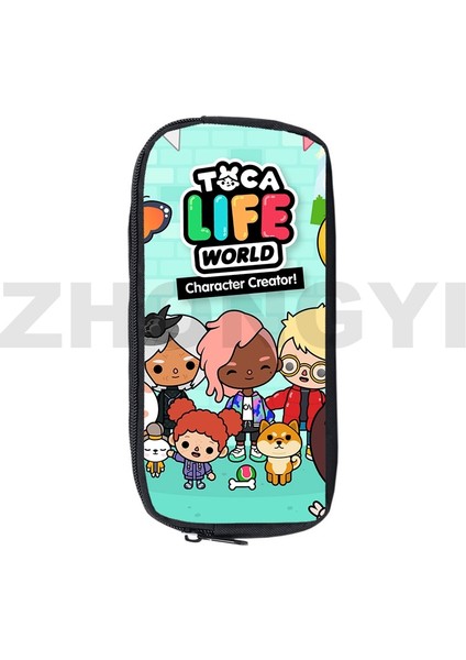 TOCA19 Stili Toca Boca Yaşam Dünya Oyunu Kalem Kutusu Anime Makyaj Kutusu Okul Malzemeleri Kırtasiye Depolama 3D Baskı Kılıfı Çanta Kozmetik Kılıfları (Yurt Dışından) fiyatları