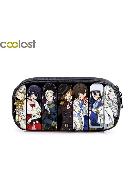 DQBBBUNGOSTRY18 Stili Anime Bungou Sokak Köpekleri Kozmetik Kılıfları Erkek Kız Karikatür Kalemlik Okul Çantası Dazai Osamu Chuya Nakahara Bungo Sokak Köpek Çantası (Yurt Dışından) fiyatları