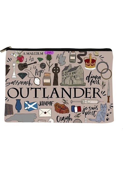 HZ970 Stili Kadın Outlander Desen Baskılı Makyaj Çantası Moda Kadın Kozmetik Organizatör Çantası Seyahat Için Renkli Bayan Çantası Için Saklama Çantası (Yurt Dışından) fiyatları