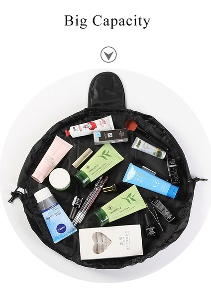 No.7 Tarzı Kadın Seyahat Sihirli Kılıfı Ipli Kozmetik Çantası Organizatör Tembel Makyaj Kılıfları Saklama Çantası Kiti Kutusu Araçları Tuvalet Güzellik Çantası (Yurt Dışından) indirimleri