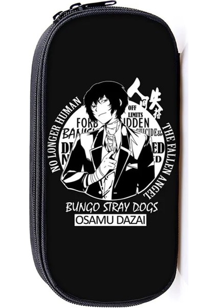 DQBBBUNGOSTRY03 Stili Anime Bungou Sokak Köpekleri Kozmetik Kılıfları Erkek Kız Karikatür Kalemlik Okul Çantası Dazai Osamu Chuya Nakahara Bungo Sokak Köpek Çantası (Yurt Dışından)