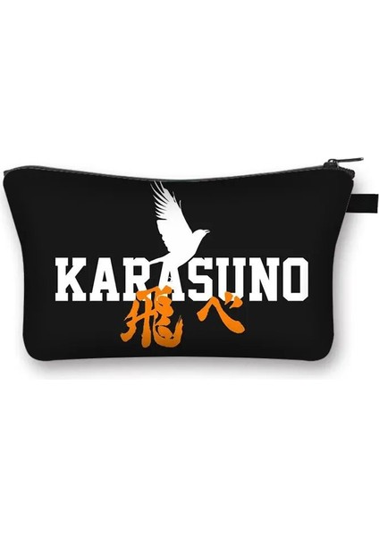 SHZBHKAIYUUCW02 Stili Voleybol Anime Haikyuu!! Kozmetik Çantası Oya Oya Oya Haikyuu Kadın Makyaj Çantası Shoyo Hinata Fly Yüksek Kız Makyaj Organizatör Çantaları (Yurt Dışından)