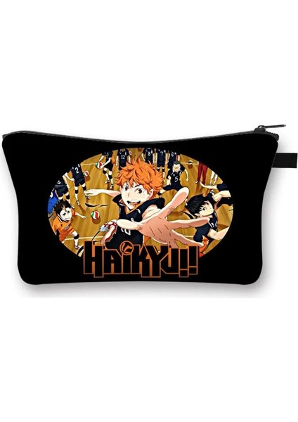 SHZBHKAIYUUCW02 Stili Voleybol Anime Haikyuu!! Kozmetik Çantası Oya Oya Oya Haikyuu Kadın Makyaj Çantası Shoyo Hinata Fly Yüksek Kız Makyaj Organizatör Çantaları (Yurt Dışından)