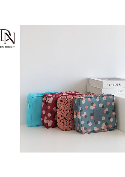 Pembe Leopar Stili 22X8X8CM Dn Mini Taşınabilir Kozmetik Makyaj Çantası Yıkama Organizatör Saklama Torbaları Kadın Seyahat Çift Katmanlı Güzellik Tuvalet Kılıfı Kiti Banyo Kılıfı (Yurt Dışından) fiyatları