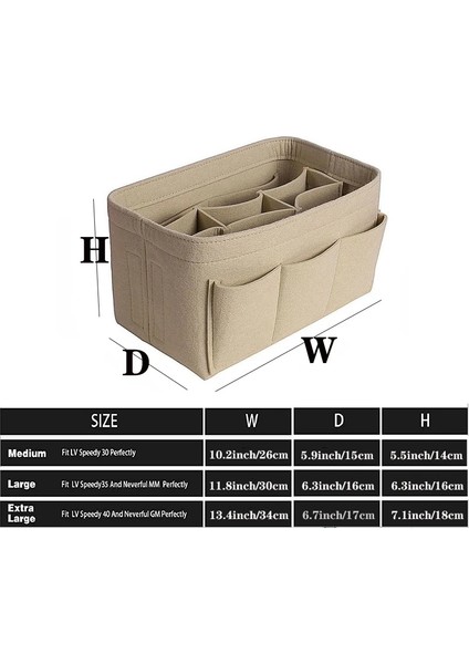 No.1 Tarzı 26X15X14CM Moda Kadın Çantası Kozmetik Çantaları ve Makyaj Organizatörü Çanta Için Keçe Takma Çanta Keçe Kumaş Iç Çanta Çeşitli Çantalara Uyar (Yurt Dışından) modelleri