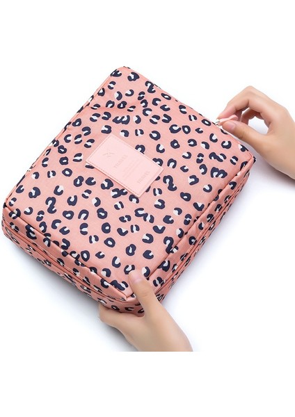 Leopar Tarzı Çok Işlevli Seyahat Su Geçirmez Kozmetik Çantası Kadın Makyaj Çantaları Tuvalet Organizatör Depolama Seyahat Yıkama Torbası T047 (Yurt Dışından)