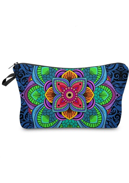 NO.51295 Stili Deanfun Tembellik Soyut Sanat Kozmetik Çantası Su Geçirmez Baskı Swanky Kaplumbağa Yaprağı Tuvalet Çantası Seyahat Için Özel Stil (Yurt Dışından)
