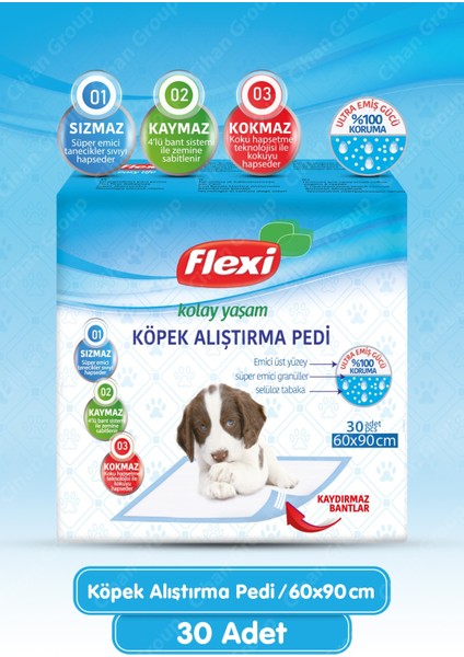 Köpek Çiş Pedi - 60X90cm 30'lu Paket