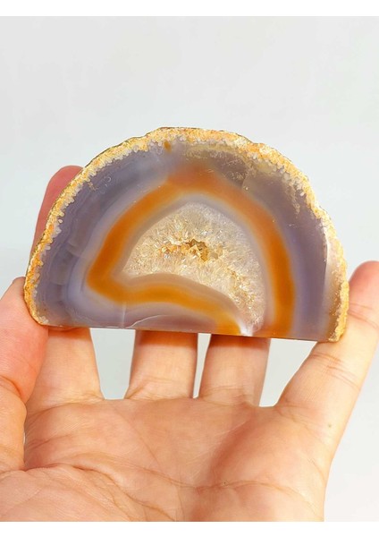 Akik Taşı Koleksiyonluk Kristalize Kütle - 195GRAM (45774)