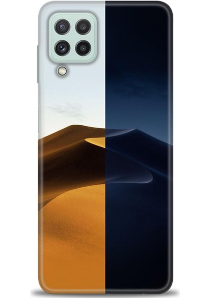 Samsung Galaxy M22 Kılıf Hd Baskılı - Gece ve Gündüz