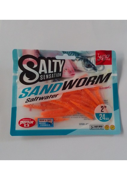 2'' Sandworm Silikon Kurt Yem F29N Turuncu