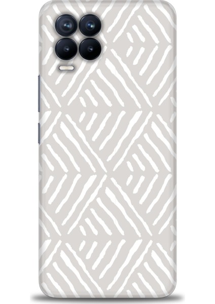 Realme 8 Pro Kılıf Hd Baskılı - Gri Mozaik