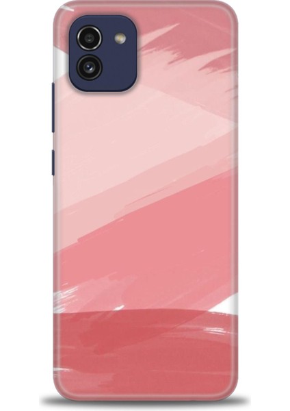 Samsung Galaxy A03 Kılıf Hd Baskılı - Pembe Palet