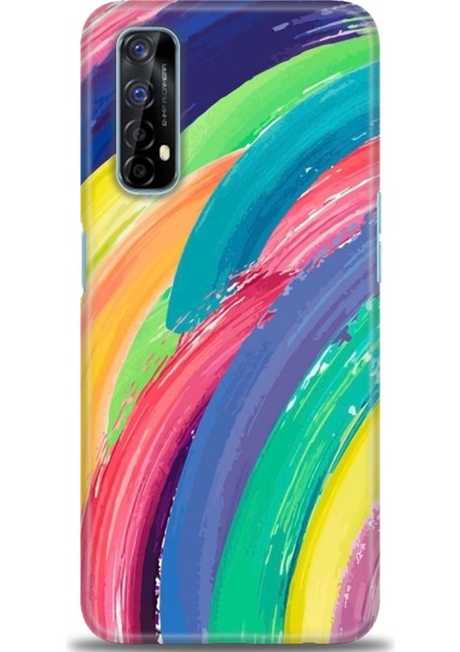Realme 7 Kılıf Hd Baskılı - Rengarenk
