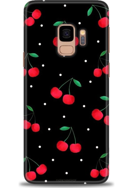 Samsung Galaxy S9 Kılıf Hd Baskılı - Kirazlar
