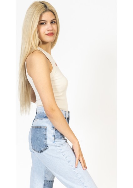 Basic Fitilli Nakışlı Atlet, Düz Bluz, Ola Yazılı Pamuklu Atlet fırsatları