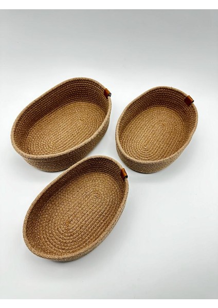 Jüt 3'lü Oval Organizer Hasır 29 cm fiyatları